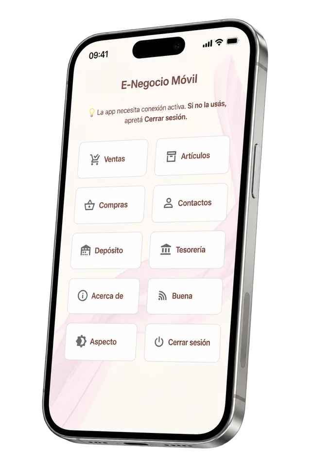 eNegocio Móvil en iPhone